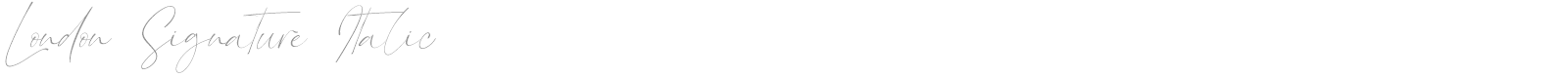 London Signature font preview